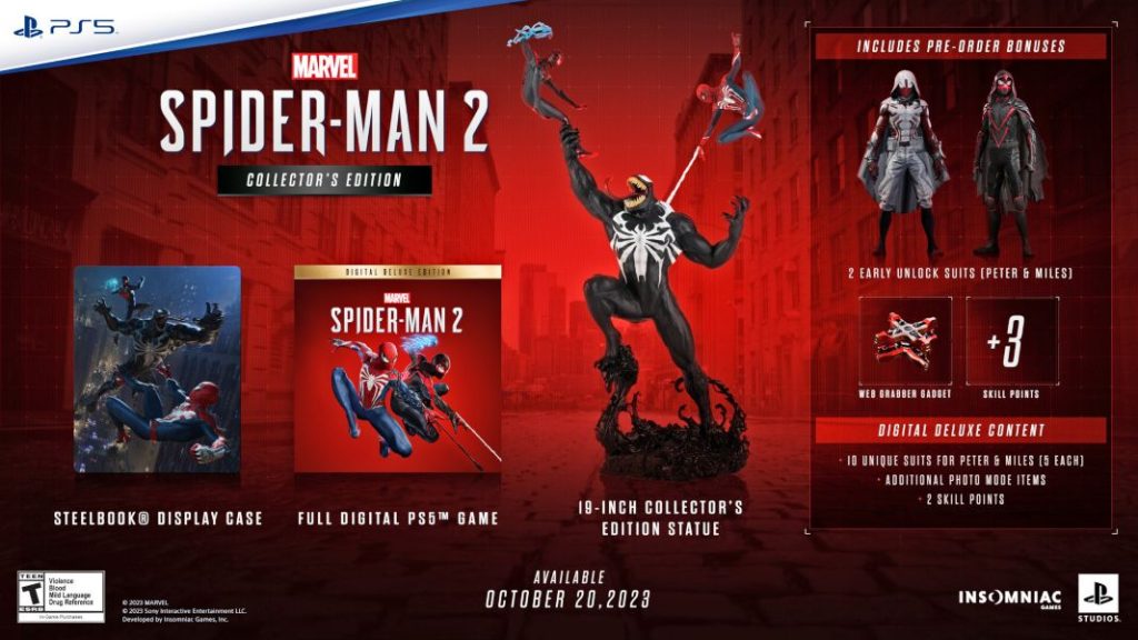 Marvel’s Spider-Man 2 llega solo para PS5 el 20 de octubre