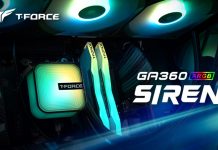 T-FORCE SIREN GA360 ARGB: Enfriamiento de última generación con soporte IA T-FORCE SIREN GA360 ARGB