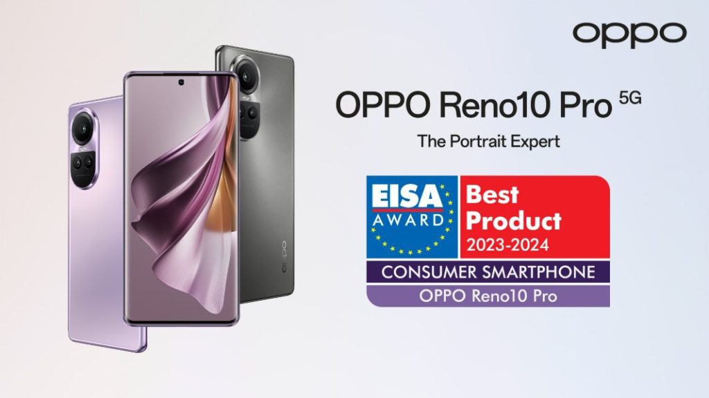 OPPO Reno10 Pro gana el premio EISA de 2023-2024