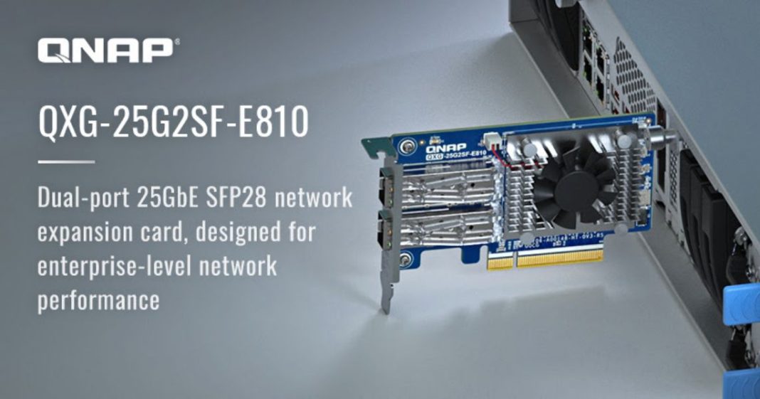 QNAP QXG-25G2SF-E810, tarjeta de expansión de red SFP28 25 GbE doble puerto