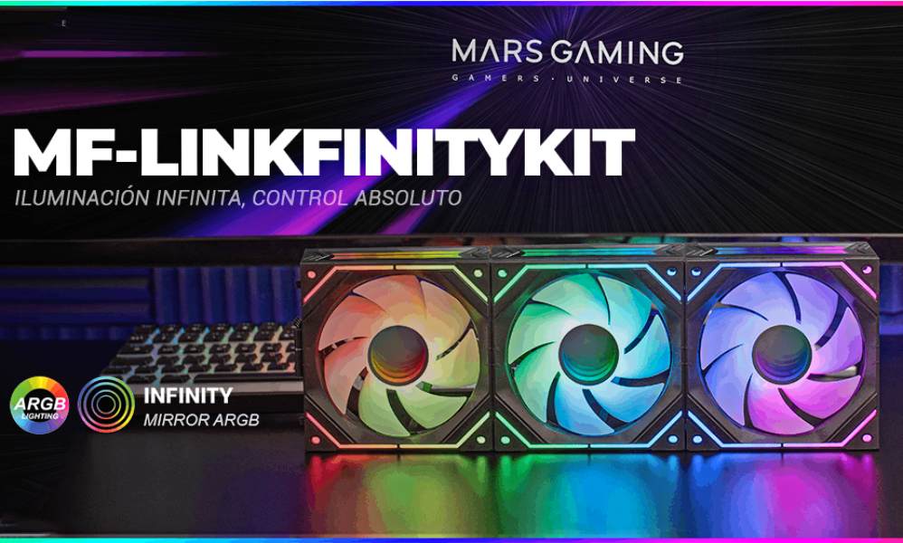 Ventiladores modulares para PC económicos: Mars Gaming MF-LINKFINITYKIT