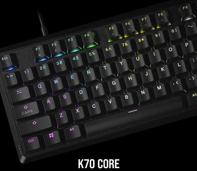 CORSAIR K70 CORE, nuevo estándar en teclados gaming