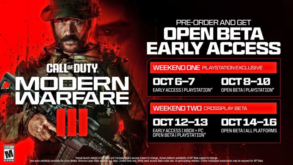 Call of Duty Modern Warfare III Beta: Todo lo que necesitas saber