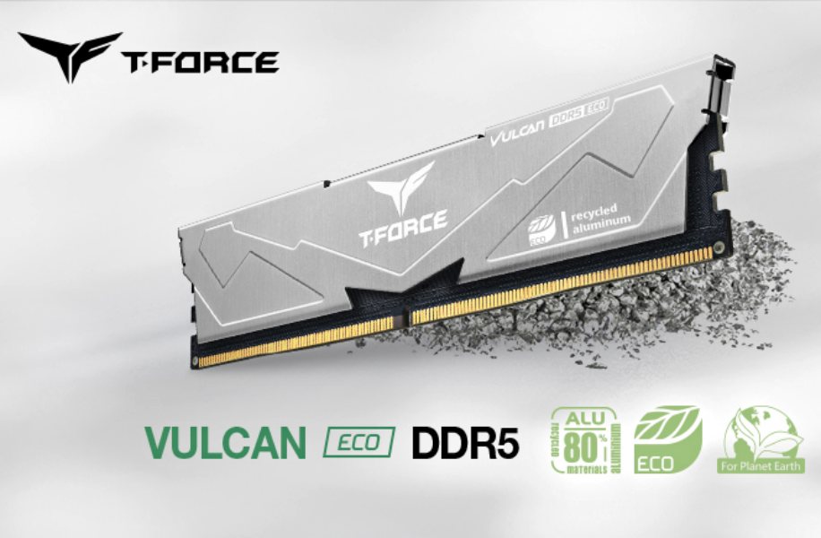 La primera memoria RAM ecológica de la industria: T-FORCE VULCAN ECO