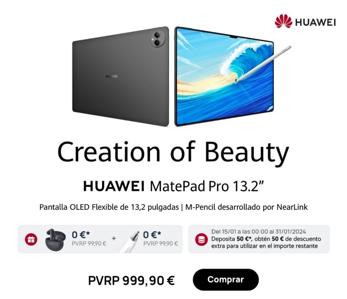 HUAWEI MatePad Pro 13.2 compañera perfecta en creatividad y productividad