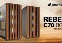 Sharkoon Rebel C70 RGB la primera caja ATX con MADERA Sharkoon Rebel C70 RGB | Caja ATX con elegante diseño de madera