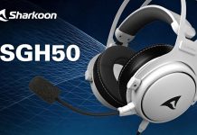 Sharkoon SKILLER SGH50 White | Auriculares de alta gama y elegantes Sharkoon SKILLER SGH50 White