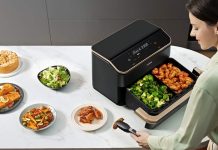 La única freidora de aire del mercado con 4 resistencias La única freidora de aire del mercado con 4 resistencias - COSORI Dual Blaze Twinfry Chef Edition