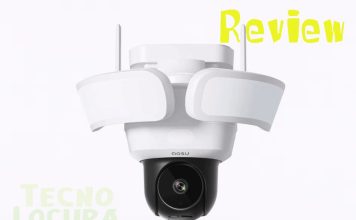 AOSU Floodlight Cam Pro REVIEW 🥇 La cámara de seguridad Todo-en-Uno AOSU Floodlight Cam Pro portada