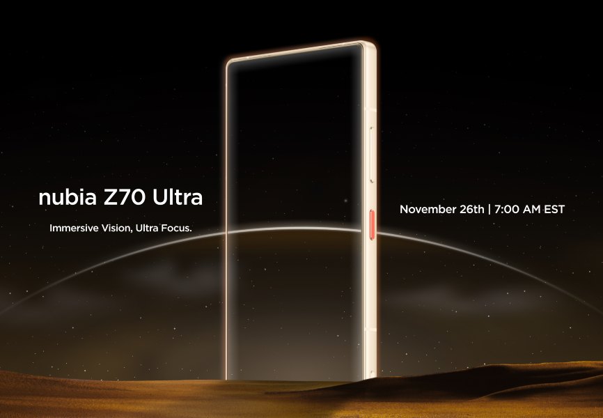 nubia Z70 Ultra con la primera pantalla del mundo 1.5K y AIGC