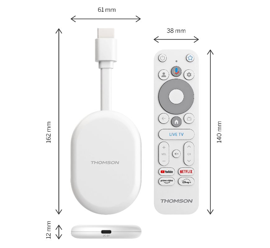 Thomson Go Cast 150 medidas