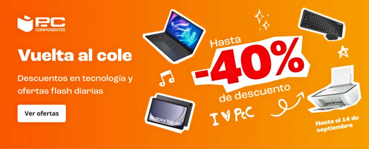 Ofertas en tecnología de PcComponentes para la vuelta al cole