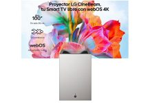 LG CineBeam S: proyector 4K de tiro ultra corto para cualquier lugar LG CineBeam S