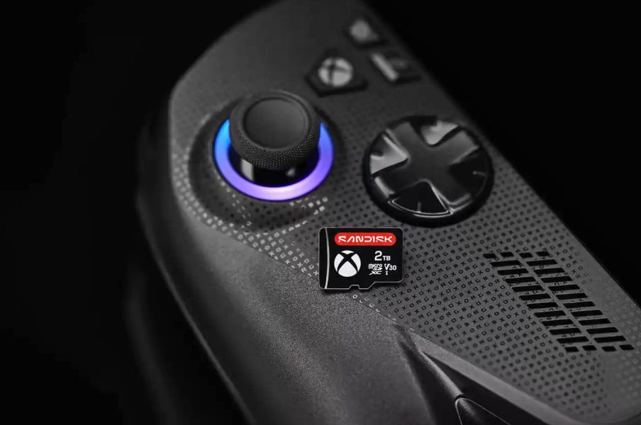 Sandisk microSD exclusiva y SSD con licencia para ROG Xbox Ally / X