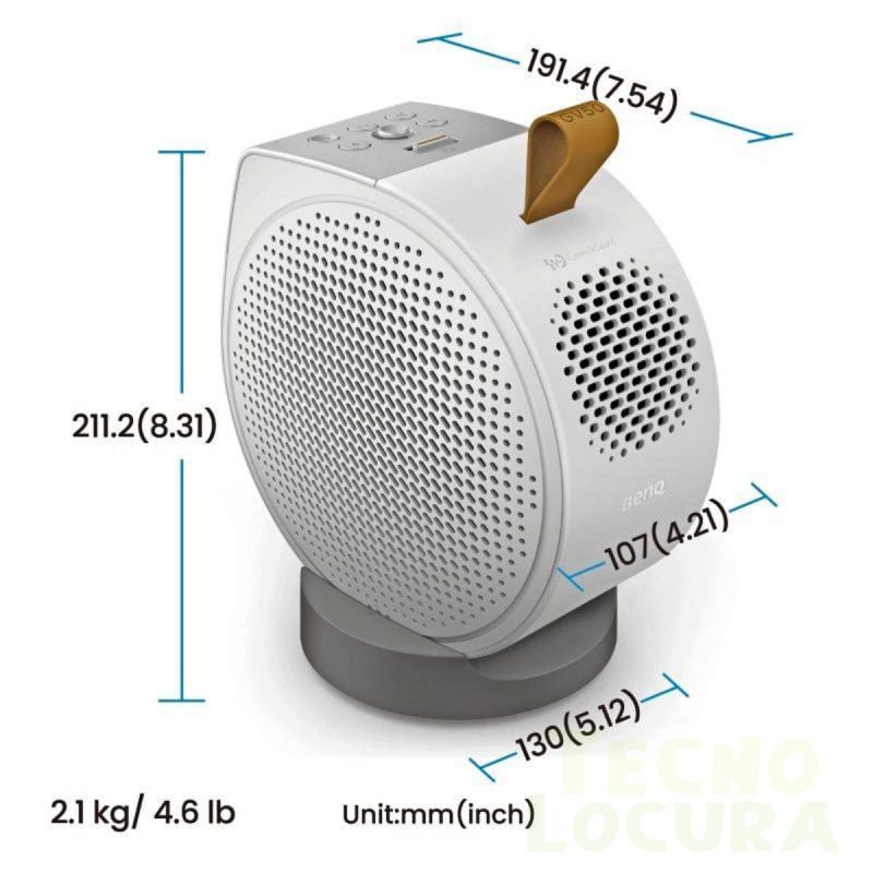 BenQ GV50 medidas