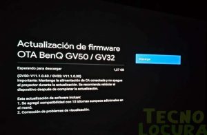 BenQ GV50 - Primer Encendido - Menu