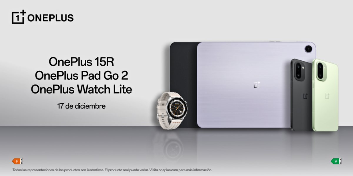 OnePlus 15R, Pad Go 2 y OnePlus Watch Lite