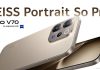 vivo V70 y V70FE con retrato profesional ZEISS, diseño elegante y rendimiento vivo V70 y vivo V70FE