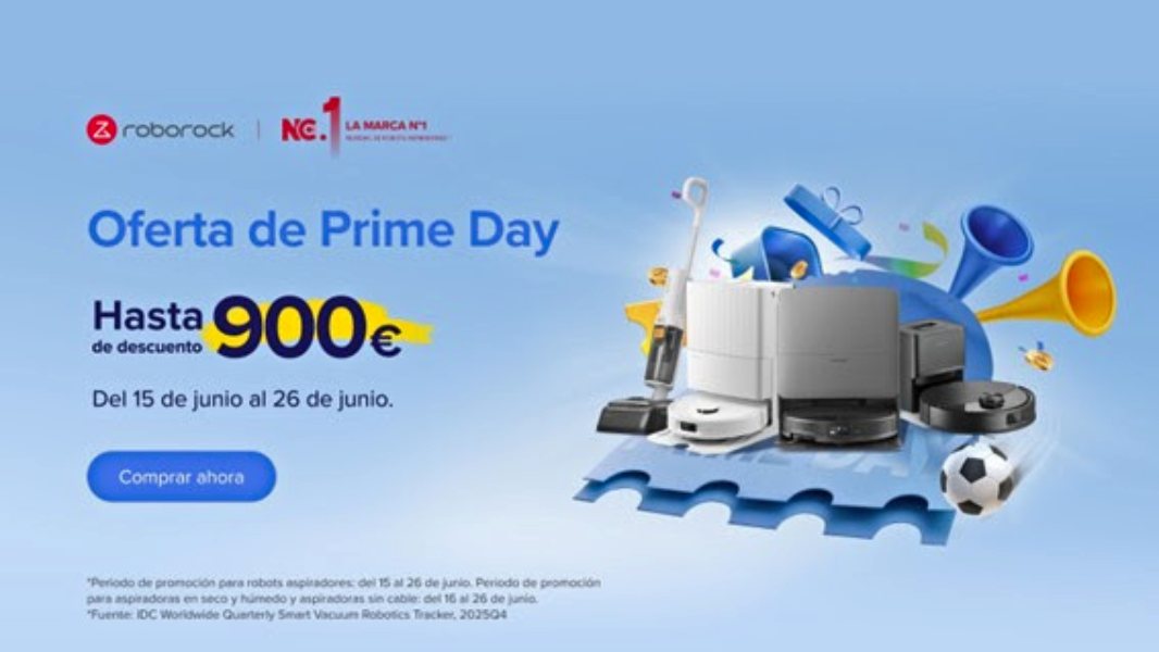 Roborock se adelanta al Prime Day: ¡descuentos de hasta 900€!