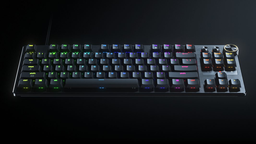 Razer Huntsman V3 Pro Low-Profile TKL 8K Hz primer teclado óptico analógico de perfil bajo para eSports
