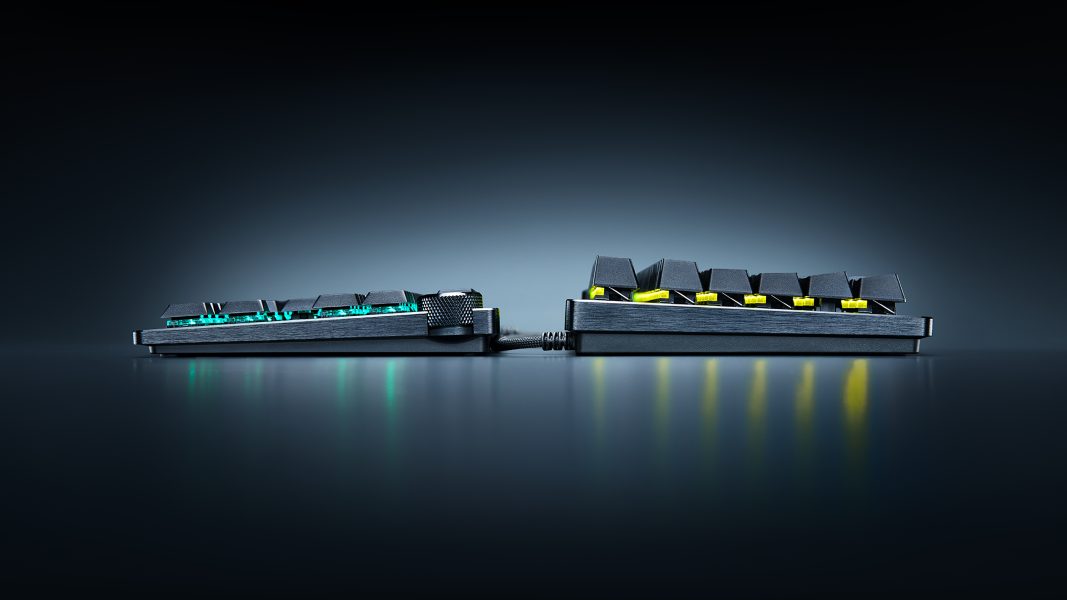 Razer Huntsman V3 Pro Low-Profile TKL 8K Hz primer teclado óptico analógico de perfil bajo para eSports
