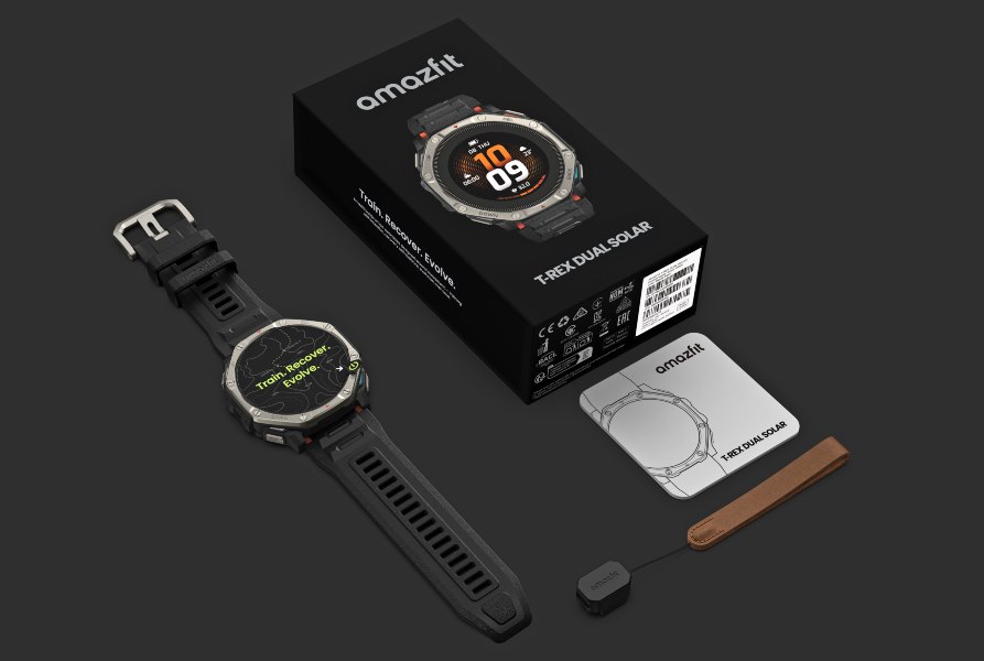 Amazfit T-Rex Dual Solar: Primer reloj deportivo AMOLED del mundo con sistema solar dual