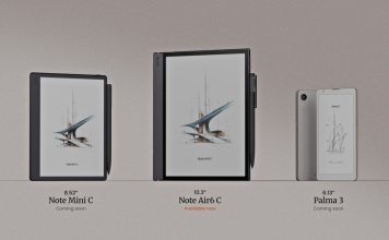 BOOX desvela tres dispositivos eInk totalmente renovados BOOX desvela tres dispositivos eInk totalmente renovados: Note Air6 C, Note Mini C y Palma 3
