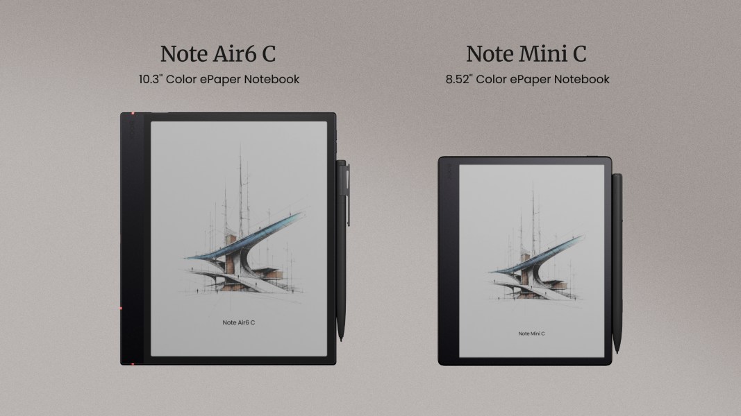 BOOX Note Air6 C y BOOX Note Mini C