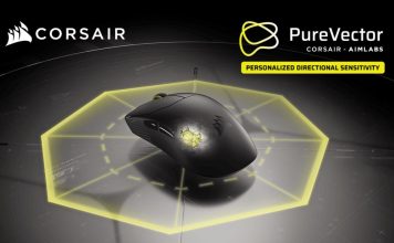 PureVector, tecnología de puntería personalizada exclusiva de CORSAIR PureVector, tecnología de puntería personalizada exclusiva de CORSAIR