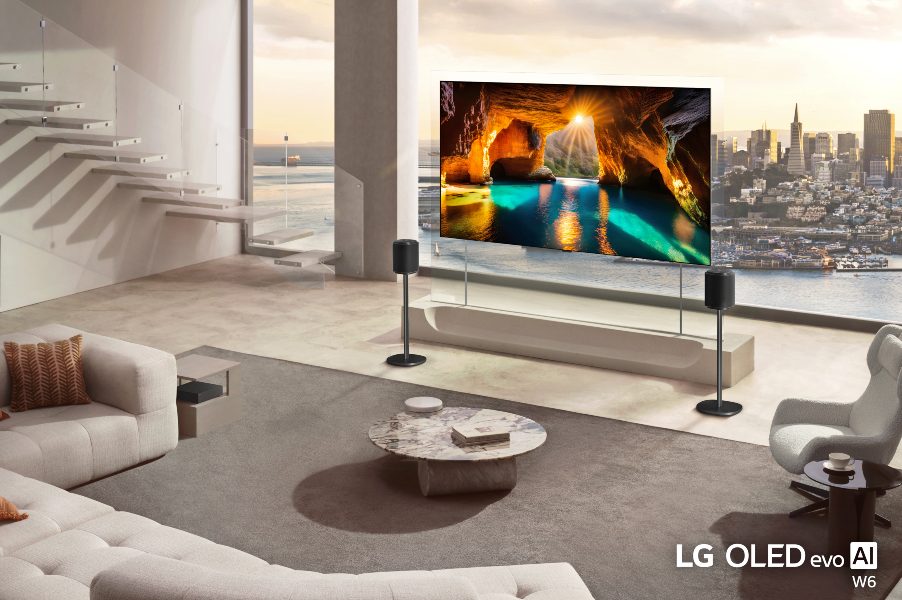 LG OLED evo AI W6 la tele insignia más delgada del mundo (9mm)
